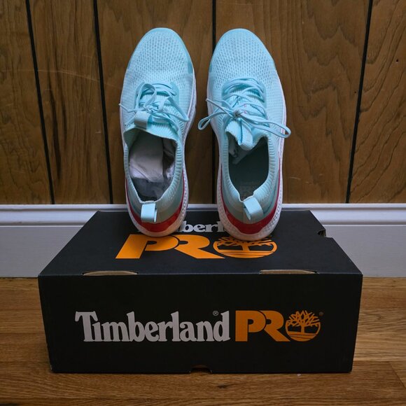 Timberland PRO Women's Serta Slip-On Light Blue Sneakers W Composite Safety Toe - Picture 6 of 11